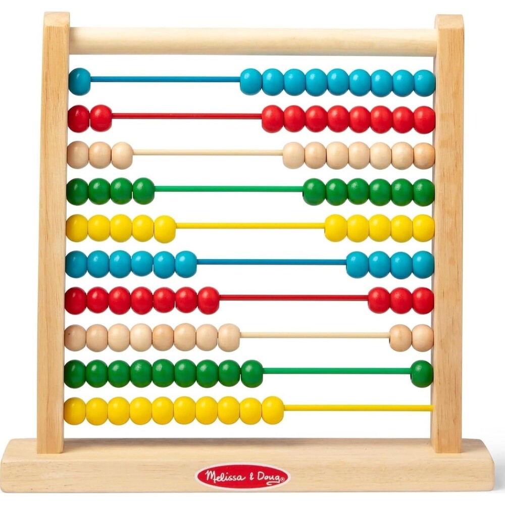 Melissa & Doug Abacus Classic Wooden Toy, 100 Beads